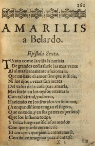 Epistle of Amarilis to Belardo