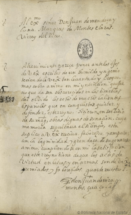 Armas antárticas, by Juan de Miramontes Zuázola