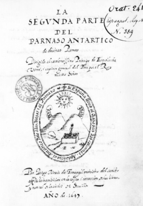 Segunda parte del Parnaso antártico de divinos poemas