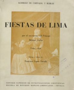 Fiestas de Lima por el Nacimiento del Príncipe Baltasar Carlos