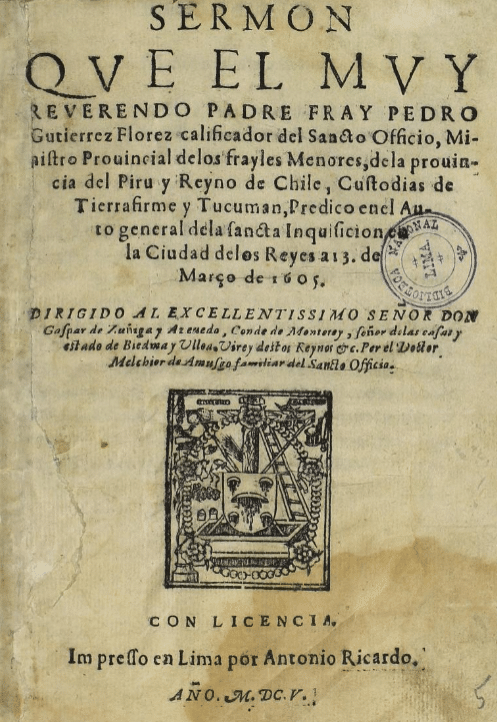 Sermón que el muy reverendo Padre Fray Pedro Gutiérrez Flórez
