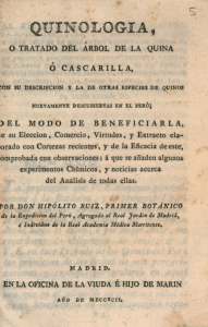 Quinología o tratado del árbol de la quina o cascarilla