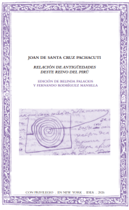 Relación de antigüedades deste Reino del Pirú