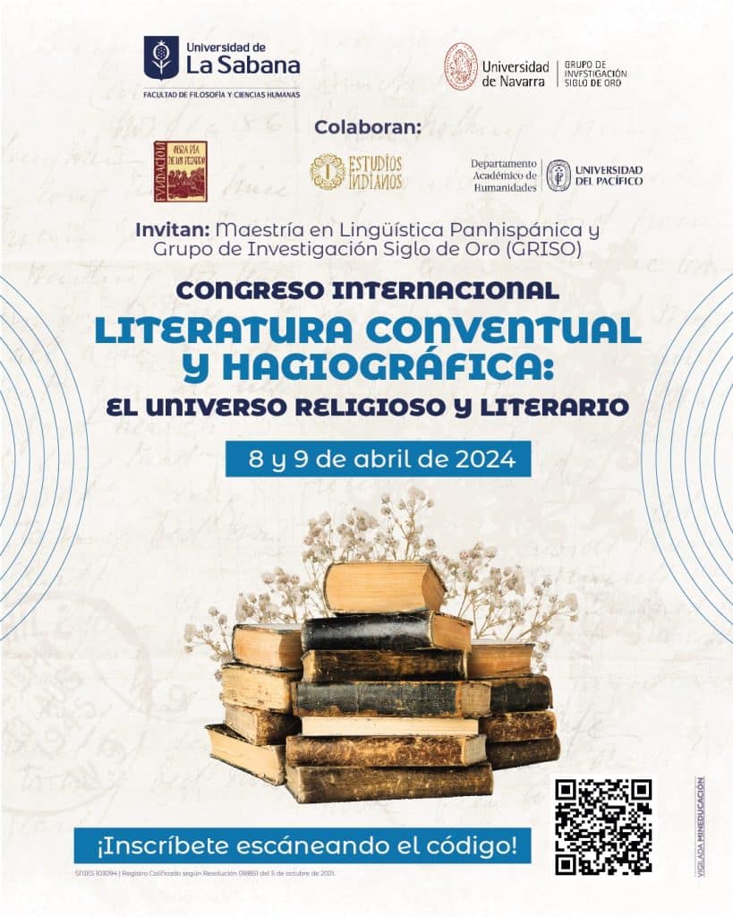 Congreso Internacional «Literatura conventual y hagiográfica. El universo religioso y literario» (Chía, Colombia, abril de 2024)