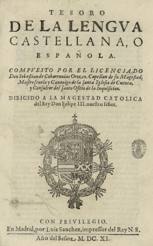Tesoro de la lengua castellana o española